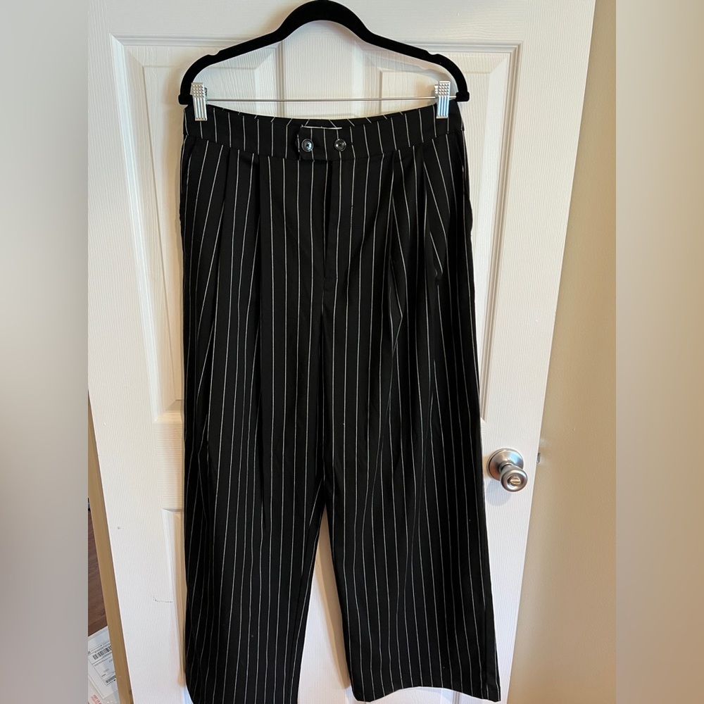 Urban Outfitters | Pin-Striped Wide Leg Pants